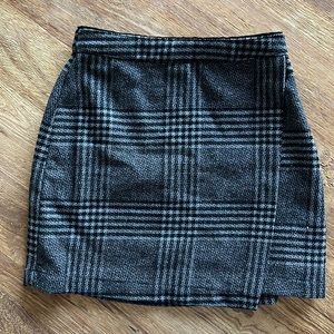 Abercrombie Plaid Wool Mini Skirt
